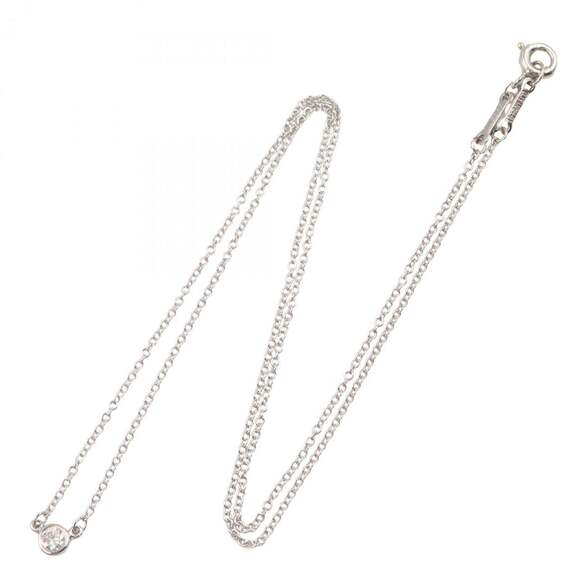 TIFFANY Authentic Silver Diamond Necklace - Picture 2 of 6